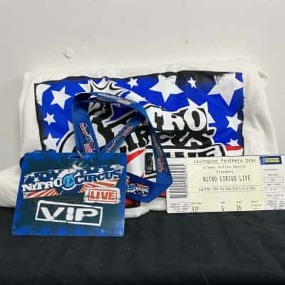 Signed Nitro Circus Live Shirt (Size L) + VIP Lanyard + Ticket 