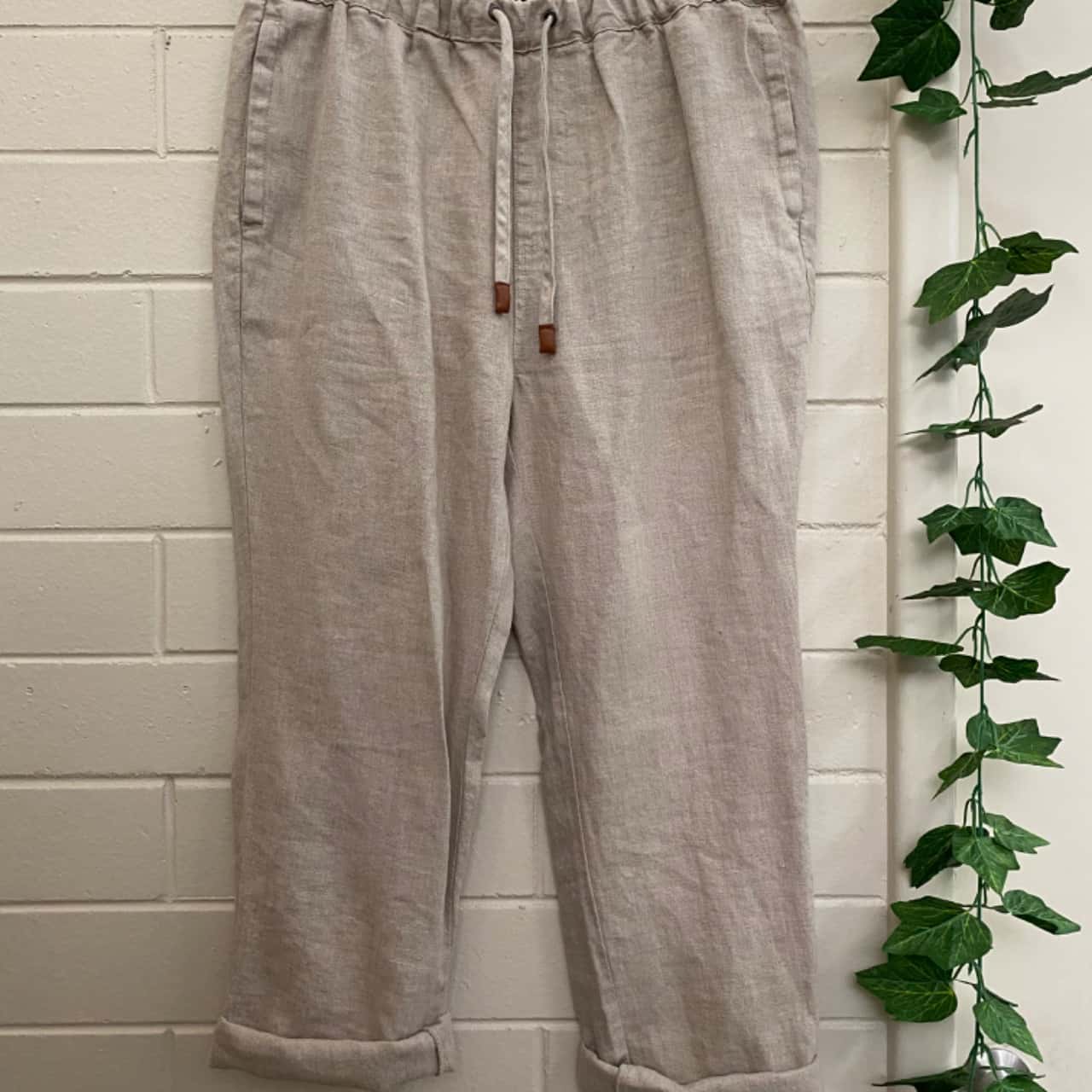 The Academy Brand Mens Pants Size 34 Cream