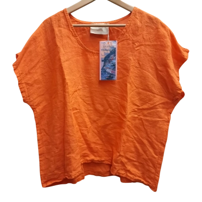 New With Tags DONNA DONNA 'Best Tee' in Orange - one size Orrp $99