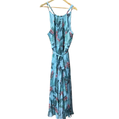 City Chic Womens Size 16 / S Maxi Dress Blue / Floral 