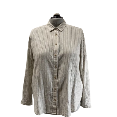 Kathmandu Long Sleeve Striped Shirt Size 18