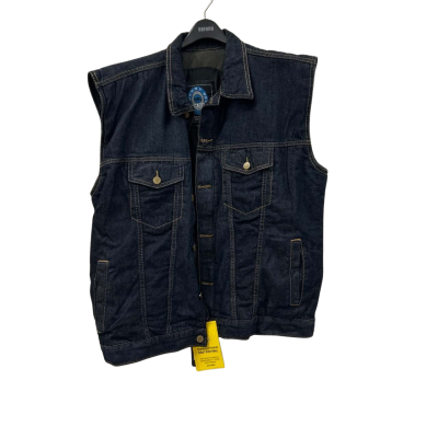 MENS JOHNNY REB DENIM VEST. SIZE M