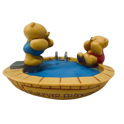 Vintage Grosvenor ‘Forever Friends’ Bear Soap Dish – Adorable Retro Bathroom Décor #VintageCollectible #ForeverFriends #HomeDecor