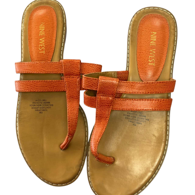Nine West Womens  Size 6 Flats Orange 