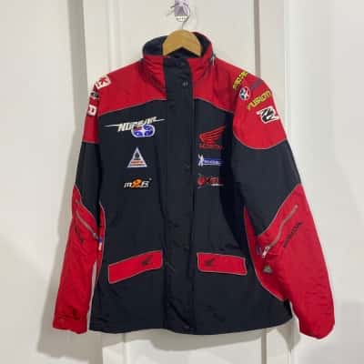  Mens Honda Genuine Merchandise Size L zip & button up jacket 