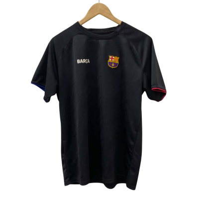  FCB Mens  Size L Jersey Black "Barca" Barcelona Football Club