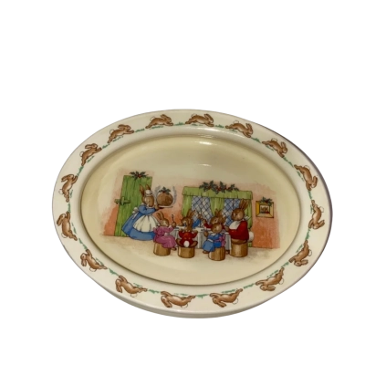 Vintage Royal Doulton Bunnykins Oval Bowl