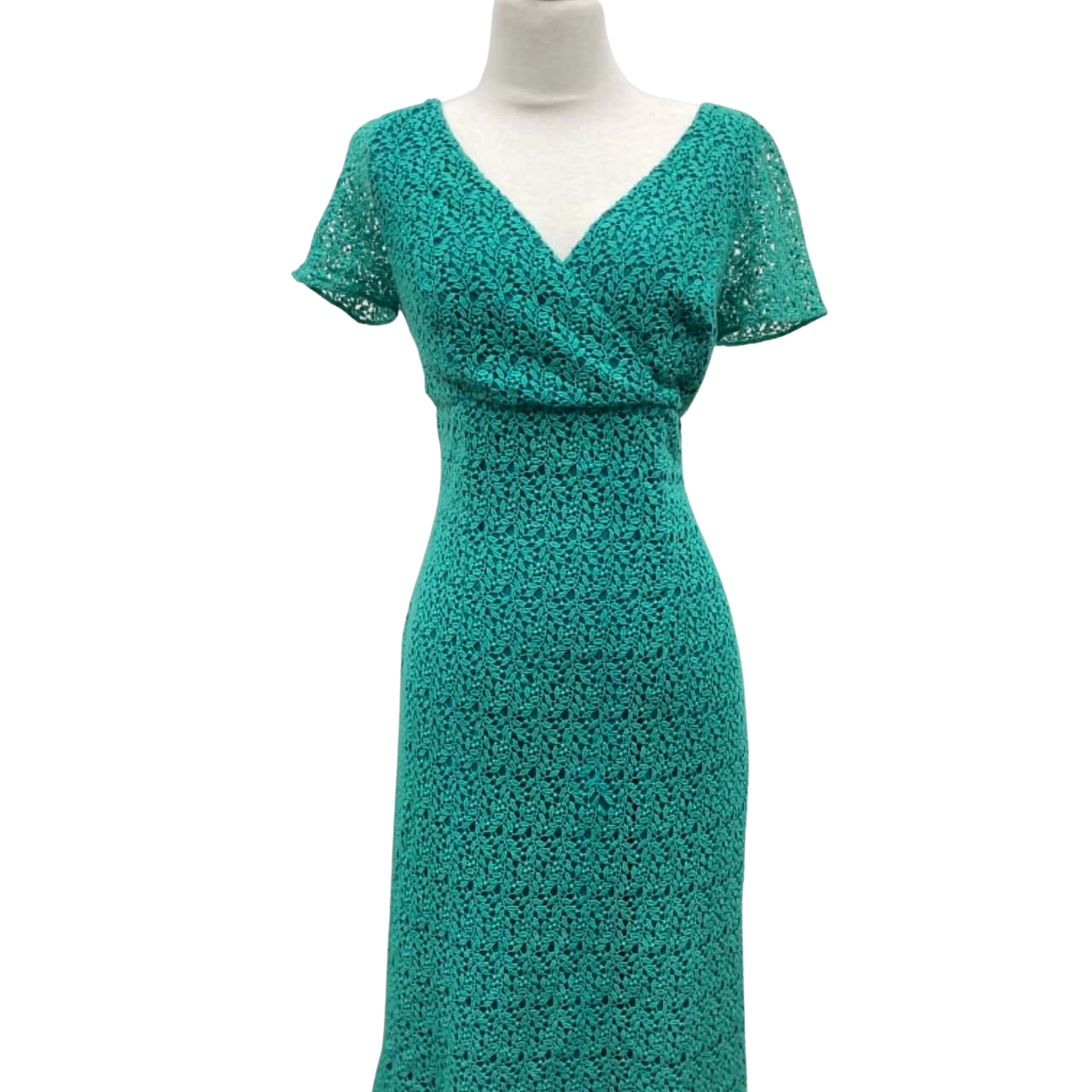 NEW WITH TAGS THIS STUNNING JADE GREEN DRESS BY MAIOCCHI was 375 you