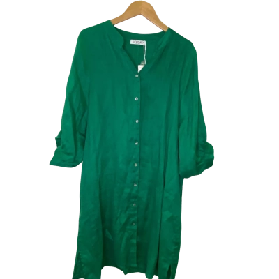 Worthier Womens  Size L / M Long Sleeve Dress / Midi Dress Green 