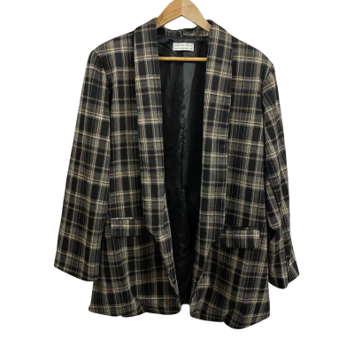 Something 4 Olivia Womens  Size 18 Estelle Check Ponte Jacket