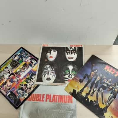 4 X KISS Vinyl Records VGUC 