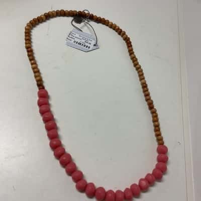 Greenwood brand  Womens Beaded Necklace Brown / Pink  