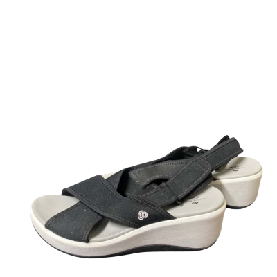 Clarks Womens  Size 7 Black  / Grey / White Sandals