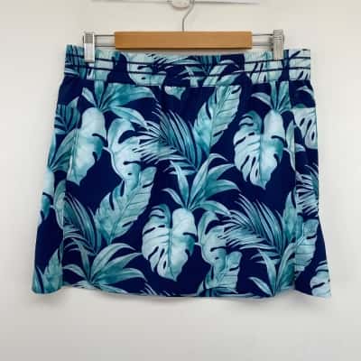 Tommy Bahama Island Navy Alicia Isl Brz Islandzone Skirt  Size M 