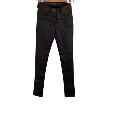  BNWT Ella & Me Womens  Size 6 Black Skinny Leg Pants  
