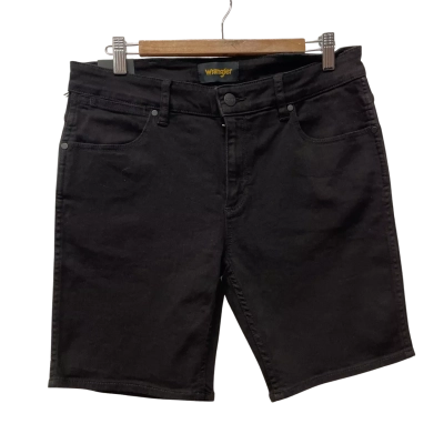 Wrangler Mens  Size 32 Denim Shorts Black  