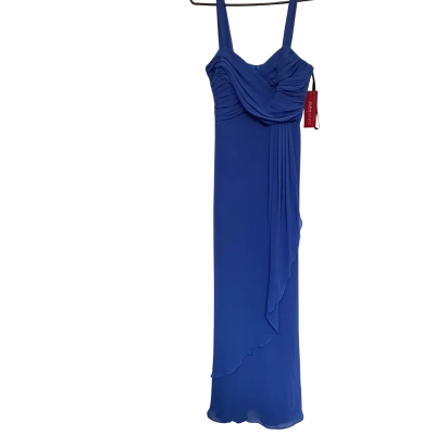  Womens  Size 4 Blue Long Flowy dress 