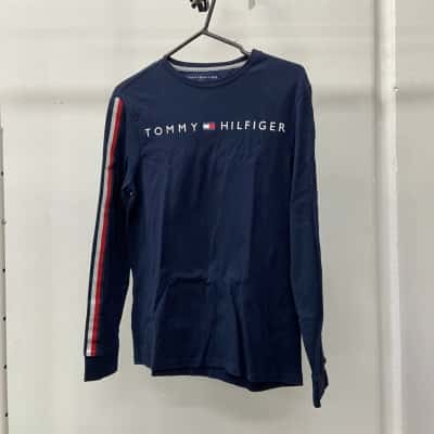 Tommy Hilfiger Mens  Size XS Long Sleeve Shirt Navy Blue 