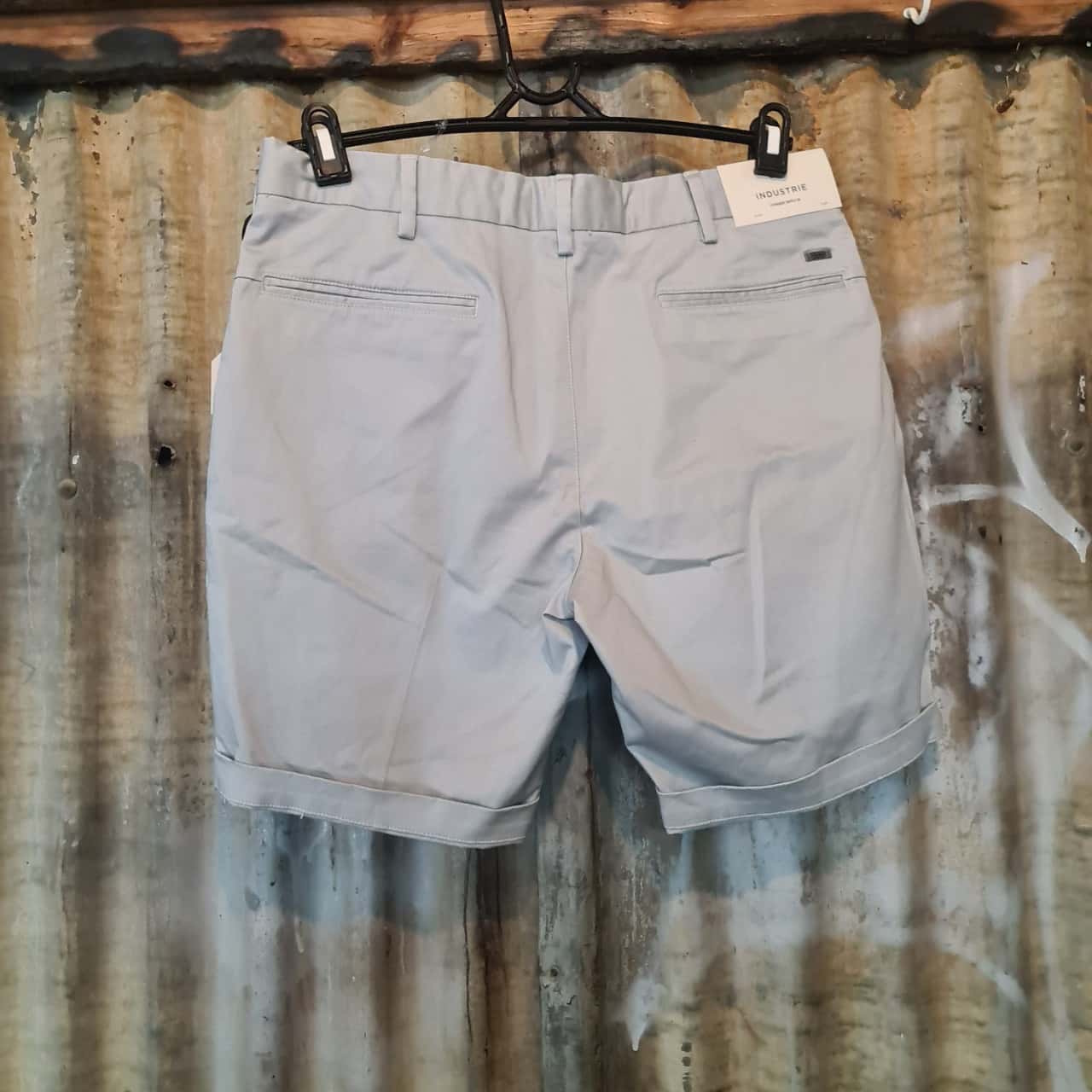 Industrie Mens Shorts Size 32 Off White (s)