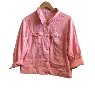 Suzannegrae Womens  Size S Button Up Top Pink  