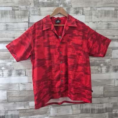  Mens Hang Ten Shirt Size L Red 
