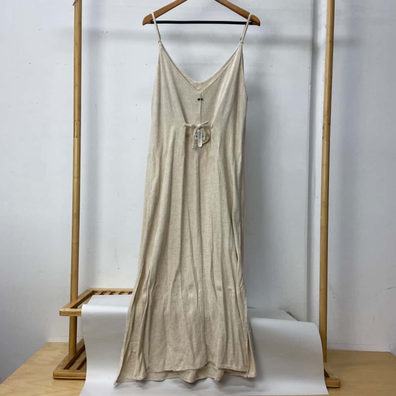 Ghanda Womens Size L Midi Dress Beige (s) - New With Tags | Salvos Stores