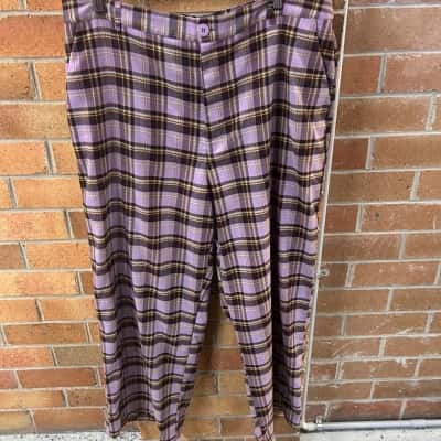 Princess Highway Womens  Size 18 Wide Leg Pants Checked / Multicoloured 