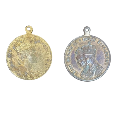 Lot of 2 British Royal Commemorative Medallions