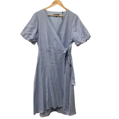 David Lawrence Womens  Size 12 Short Sleeve Dress  Blue 