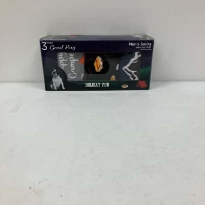 Good Boy Men’s Holiday Fun 3 Pairs Of Socks Shoe Size 6-12