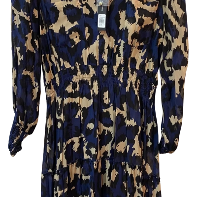 Fate & Becker Womens  Size 12 Maxi Dress Navy Blue