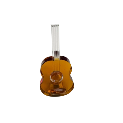 Vintage Cut Crystal Guitar 