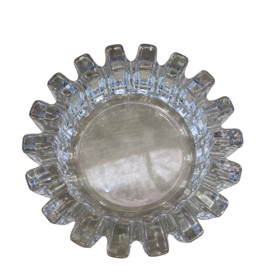 Clear Chunky Starburst Glass Bowl 