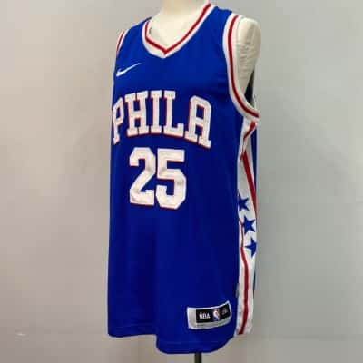 NBA : Nike Philadelphia #25 Simmons Jersey - Size 2XL