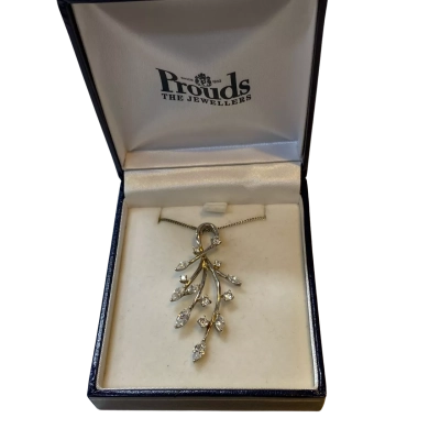 Prouds the Jewellers Womens Necklace / Pendant Silver / White 