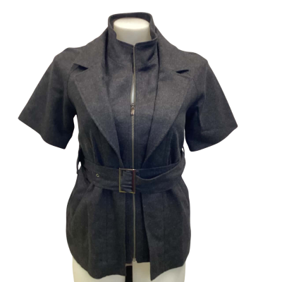 Diffa Italy Women’s coat with Belt Size L 