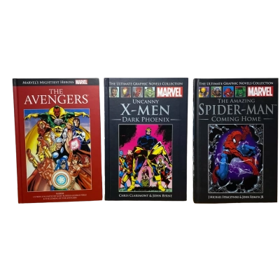 Marvel the ultimate graphic novels collection/ the mightiest heroes X-men, Spider-Man and the Avengers.