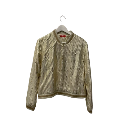 Rubyyaya  Womens  Size 12 / M Open Jacket Gold 