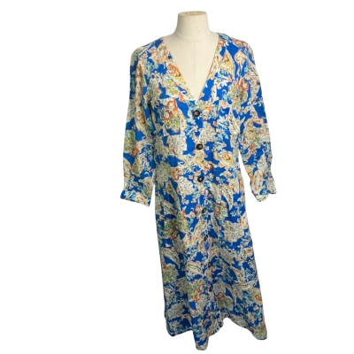  Womens  Size M Long Sleeve Dress Multicoloured 