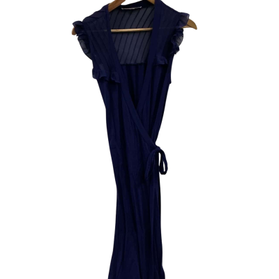 Review purple viscose dress, Size 10 