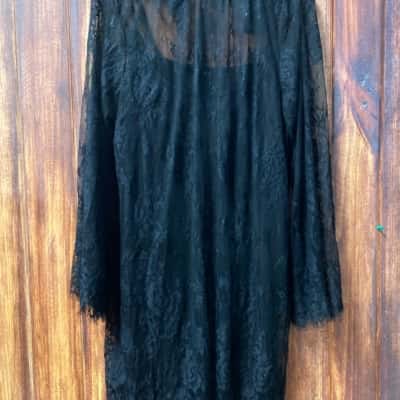 City Chic  Size L Black  lace dress new 