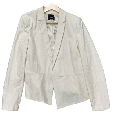 Sportsgirl white polyester jacket, Size 16