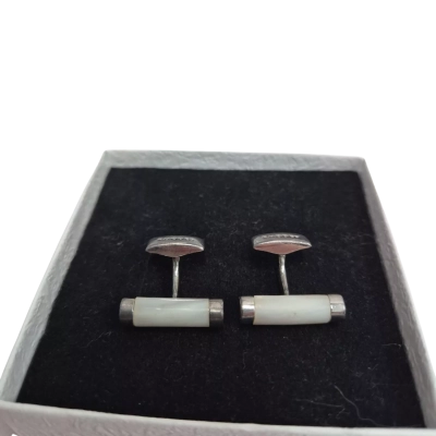 Rhodes - Mens Cufflinks- Silver. 