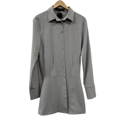 Lioness Womens  Size XS Shirt Dress Grey