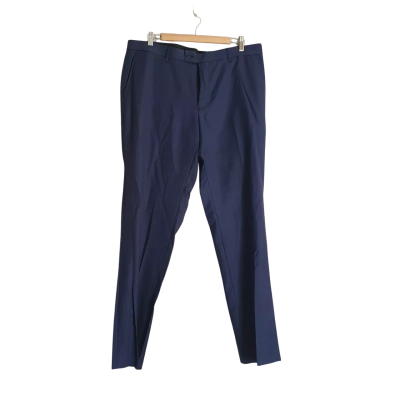 Van Heusen Mens  Size 96 Reg Dress/Suit Pants Navy Blue 