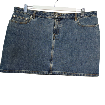 A.P.C Size 40 blue Denim Skirt 