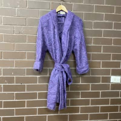 Womens Mohair/ Wool Belted Cardigan Size S