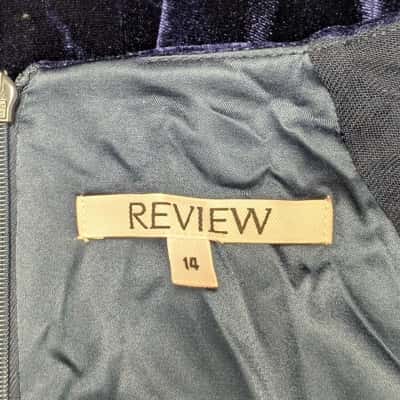 Review Womens Blue Dress Size 14 