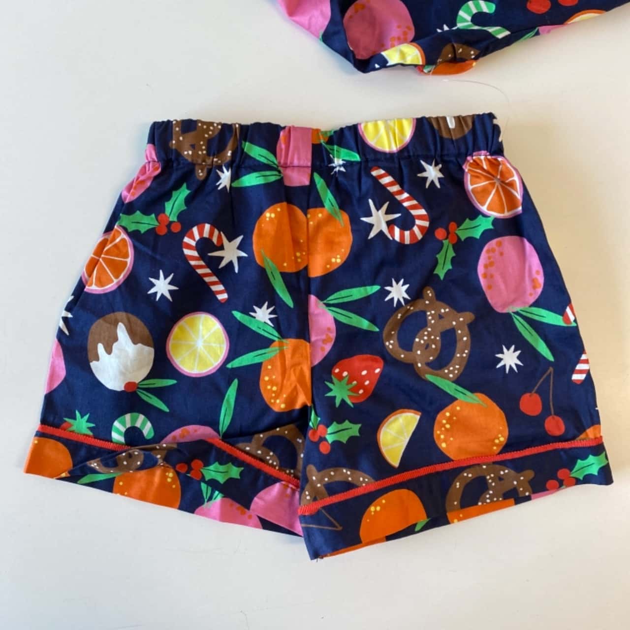 Cotton On Kids Size 3 Navy Christmas Pattern Summer Pyjamas - New With Tags