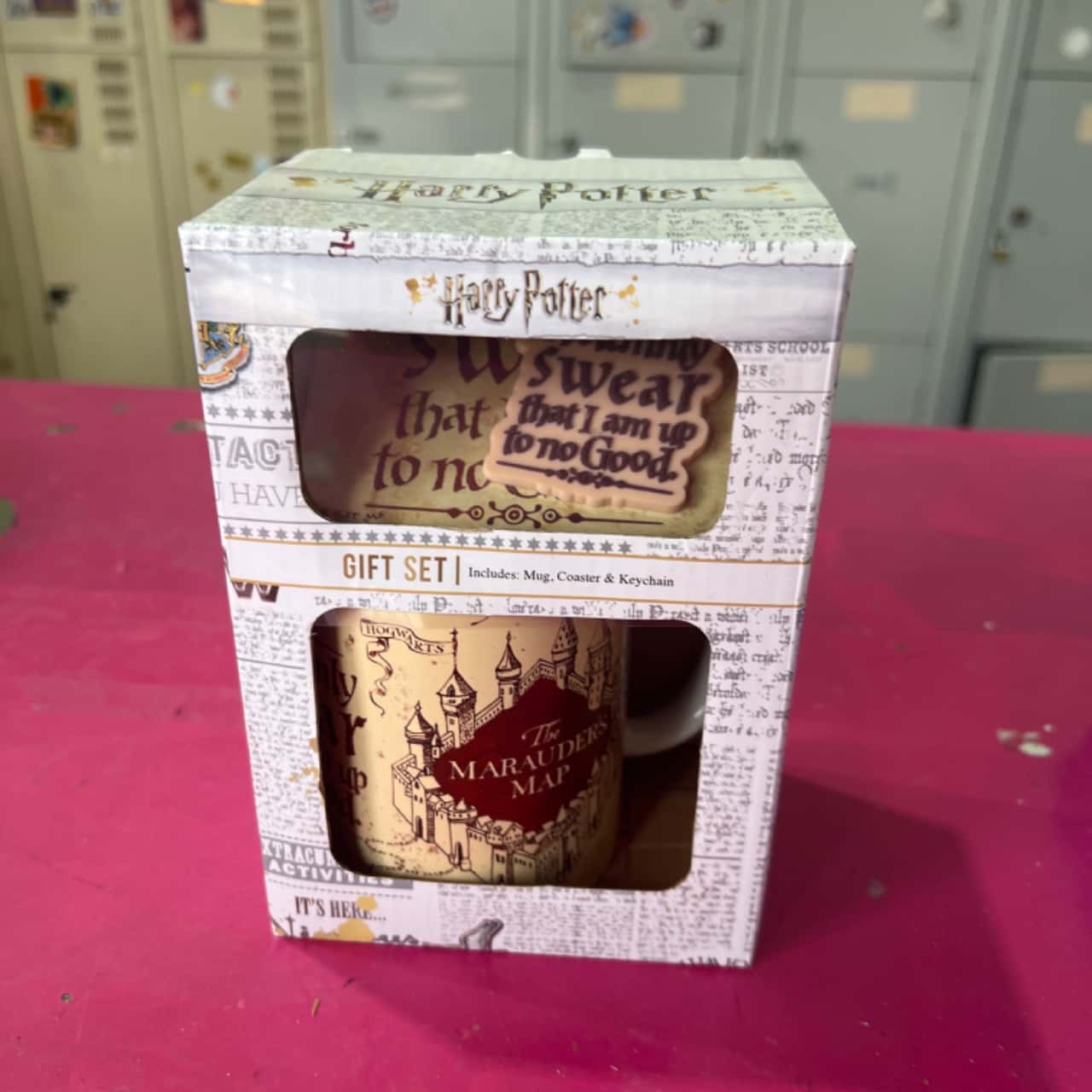 Harry Potter (Marauders Map) Mug, coaster and Keychain set